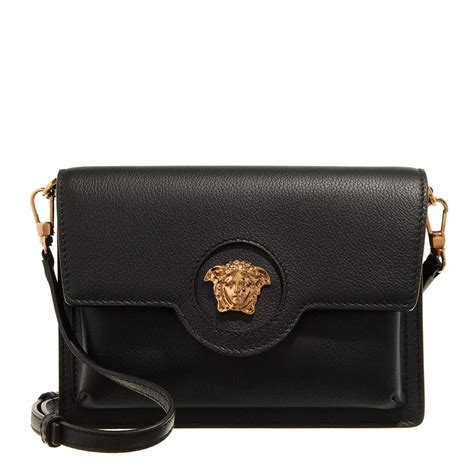 Versace Versace Small Palazzo Empire Bag In Black Vitello 